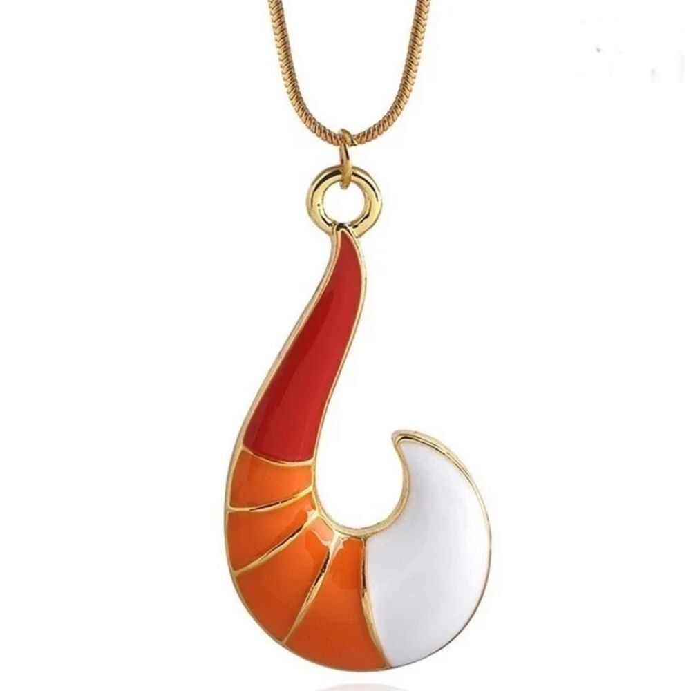 ‎New Fox Tail Orange Ombré Pendant